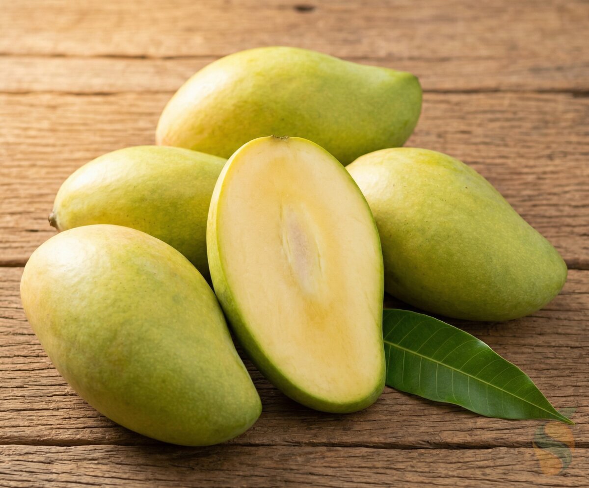 Fresh Totapuri Mangoes with Parrot Beak Shape - South India - Swadeshi Mangoes Round Rock Texas